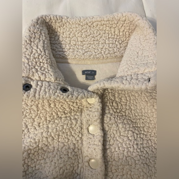 Aerie, sherpa, quarter-zip sweater. - Picture 3 of 3